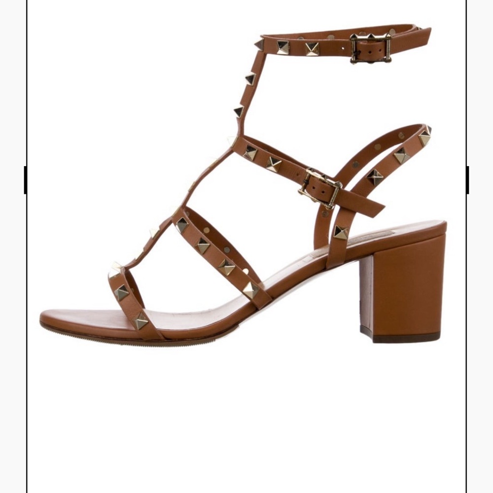 Studded Brown Sandals